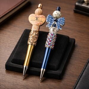 x2 Handcrafted Beaded Pens